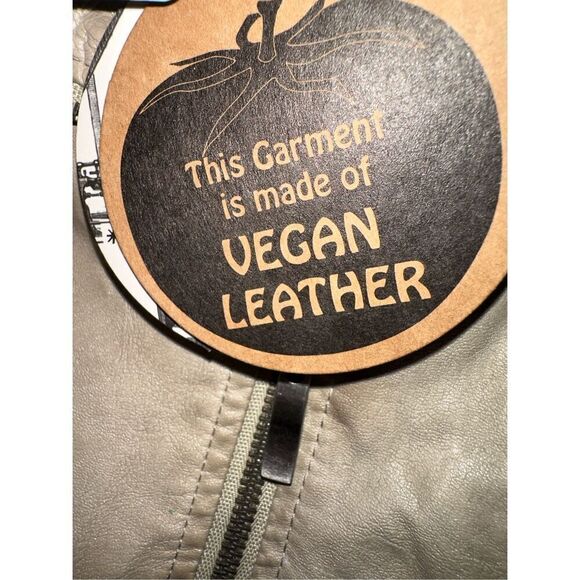 The Fillmore Vegan Leather Biker Motorcycle Jacket Size XS NWT Stunning - Picture 5 of 8